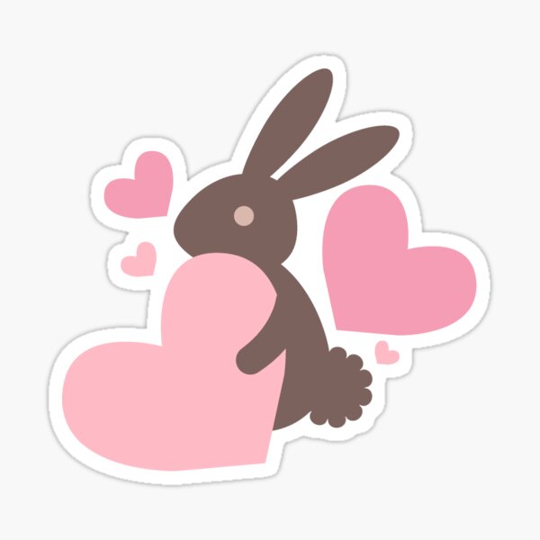 Chocolate Bunny Sticker