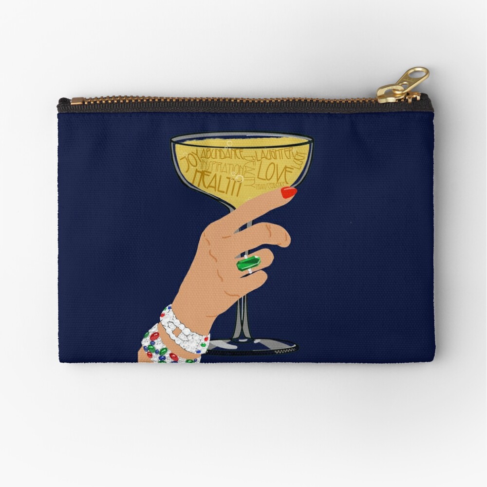 A Toast to You Zipper Pouch