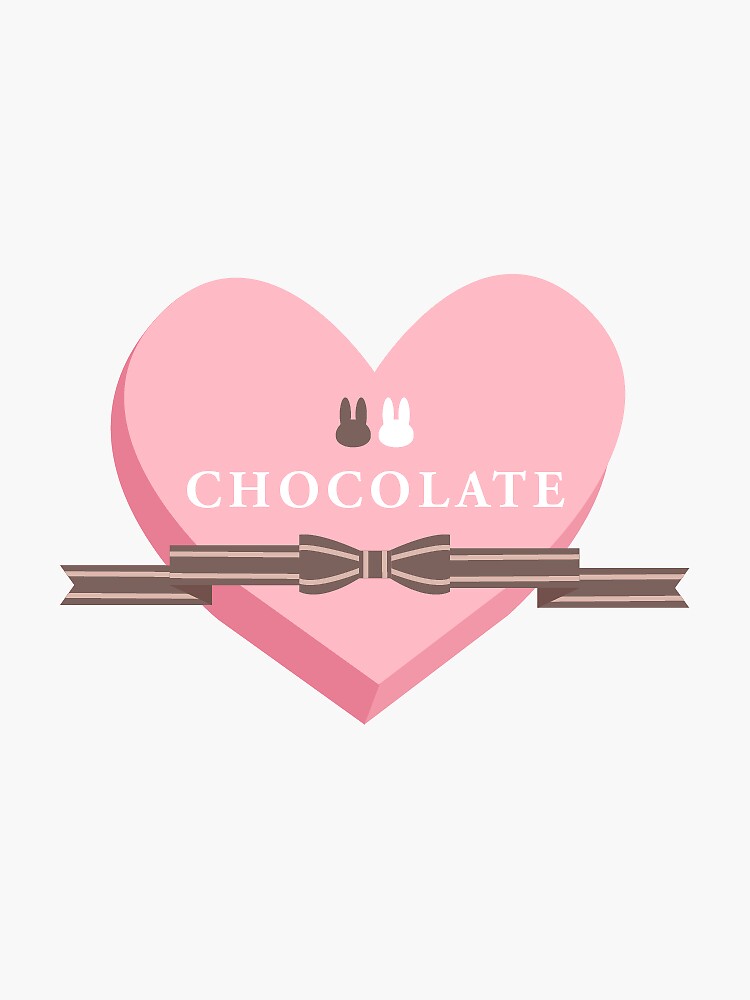 Thumbnail 3 of 3, Sticker, Chocolate Bunny 4 designed and sold by lucidly.