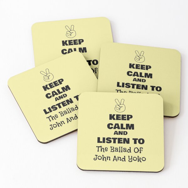 Item preview, Keep Calm and Listen to The Ballad Of John And Yoko designed and sold by QuotesDogma.