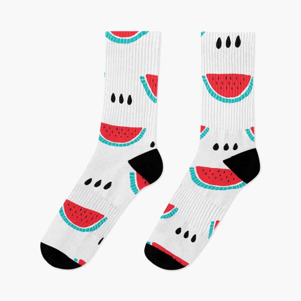 Item preview, Watermelon seamless pattern background with black and white seeds. Seamless watermelons pattern. designed and sold by Kizuneko.