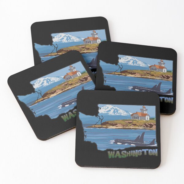 Item preview, Washington State Coastal Drawing designed and sold by gorff.