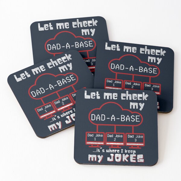 Item preview, Let Me Check my Dad-A-Base it's where I keep all my jokes - funny dad joke design distressed designed and sold by Adonalyn.