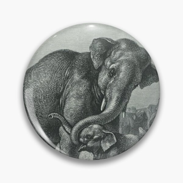 Item preview, Asian Elephant Zoology Illustration designed and sold by Ichored.