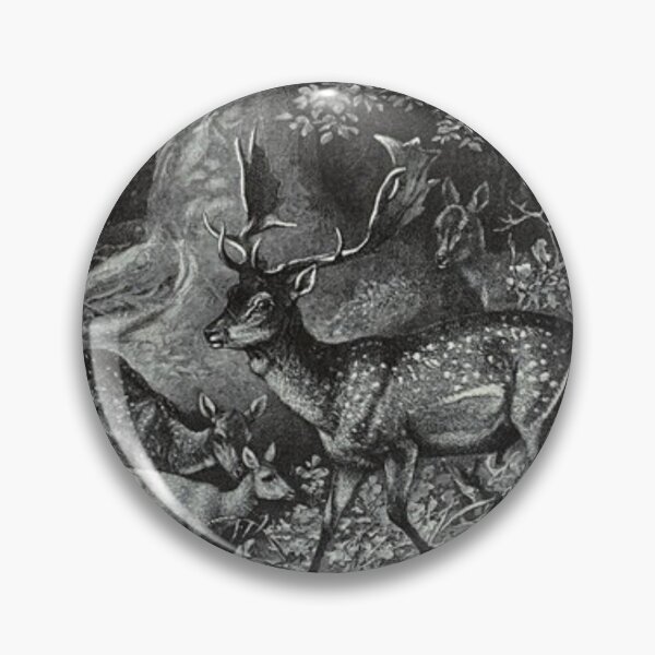 Item preview, Fallow Deer Zoology Illustration designed and sold by Ichored.