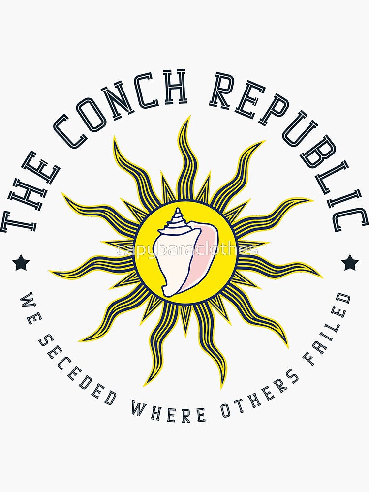 The Conch Republic Of Key West Florida Flag T-Shirt