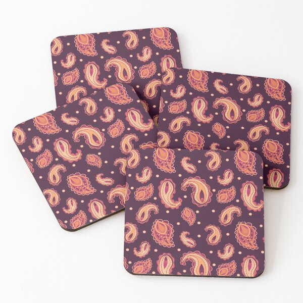 Item preview,  Simple  paisley pattern | maroon  version  designed and sold by MadebyCRO.
