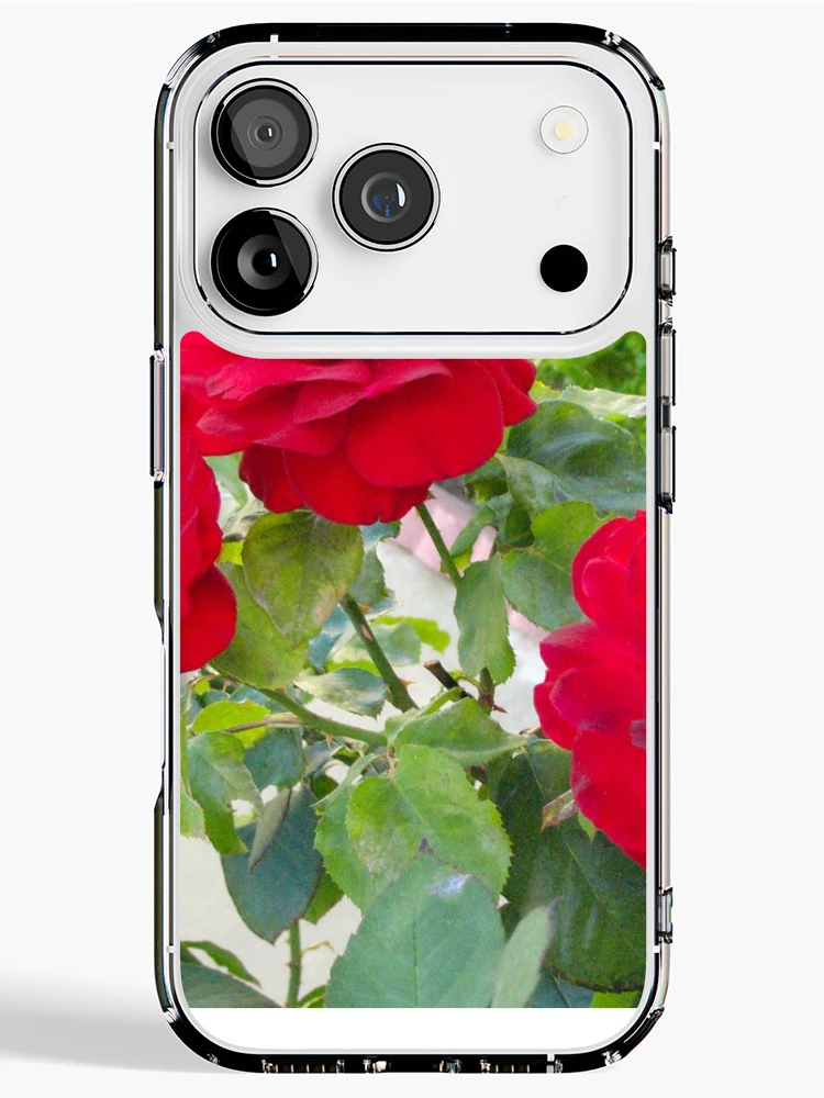 Thumbnail 1 of 5, iPhone Case, Red Roses designed and sold by donnagrayson.