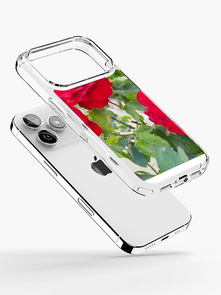 Thumbnail 2 of 5, iPhone Case, Red Roses designed and sold by donnagrayson.