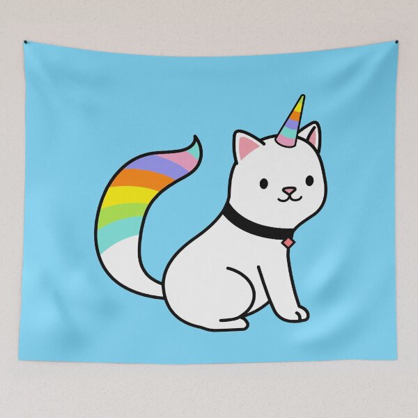 Item preview, Unicorn Cat designed and sold by ilustraliza.
