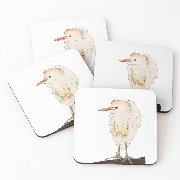 Item preview, Cattle Egret designed and sold by SquidishStudios.
