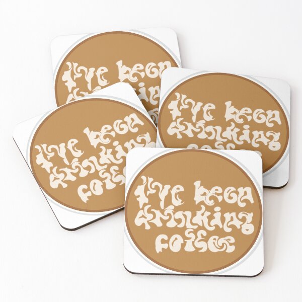 Item preview, I've Been Drinking Coffee Lyrics designed and sold by ArtsyJulez.