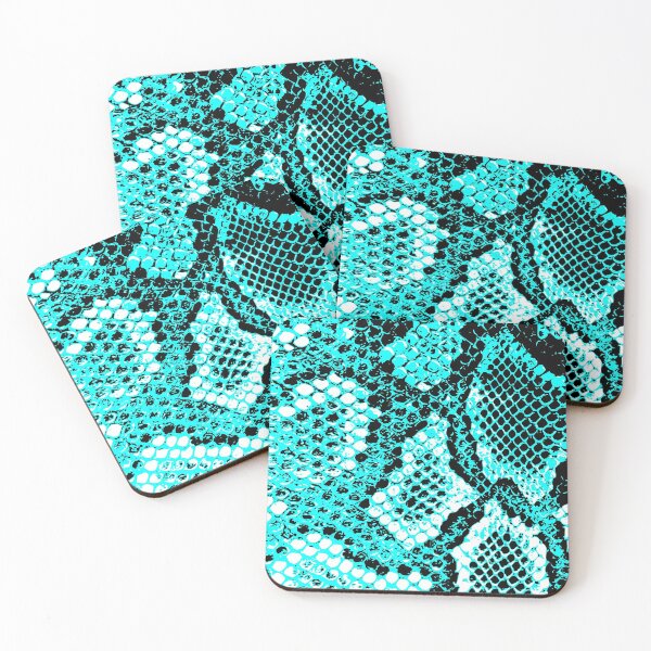 Item preview, Python Skin Cyan and White Design designed and sold by DesignFantazia.