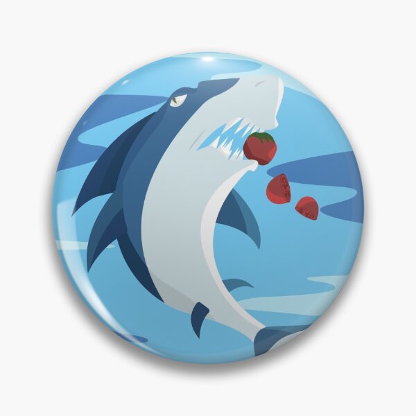 Item preview, Shark Eating Tomatoes designed and sold by lifeoftrickster.