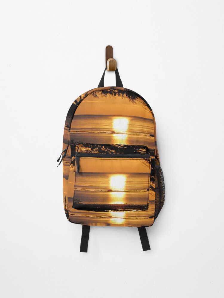 Thumbnail 1 of 3, Backpack, Golden Rising Sun designed and sold by ItaStephenson.