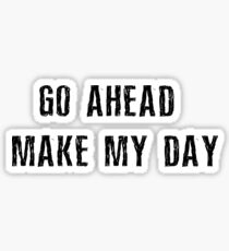 Dirty Harry Movie Quotes Sticker