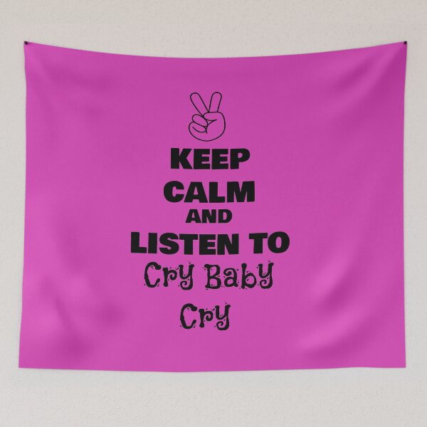 Item preview, Keep Calm and Listen to Cry Baby Cry designed and sold by QuotesDogma.