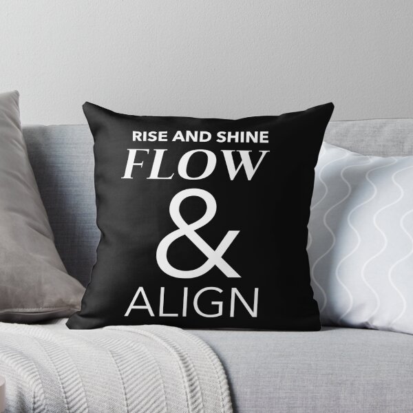 Rise And Shine Flow & Align Throw Pillow