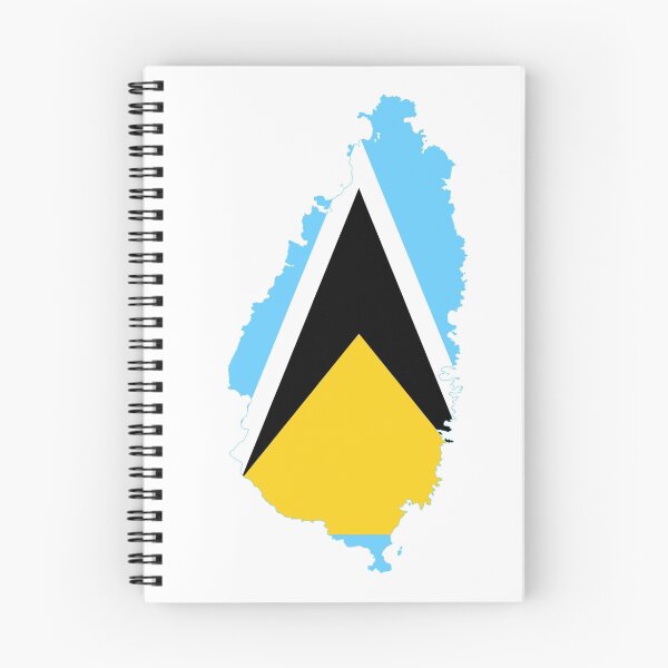 Item preview, Flag Map of Saint Lucia  designed and sold by abbeyz71.
