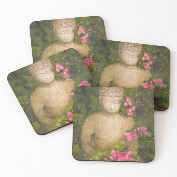 Item preview, Garden Buddha with Flowers designed and sold by lightnshadow1.