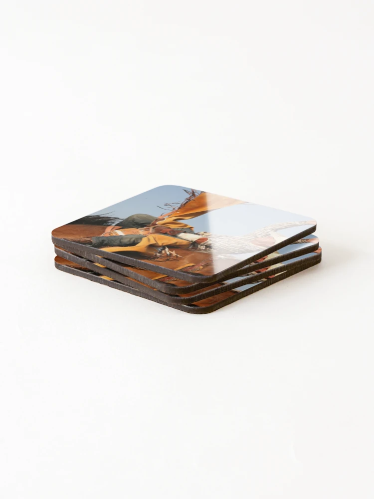 Thumbnail 4 von 5, Untersetzer (4er Set), Rodeo Bareback Rider designt und verkauft von Rodeo-Photos.