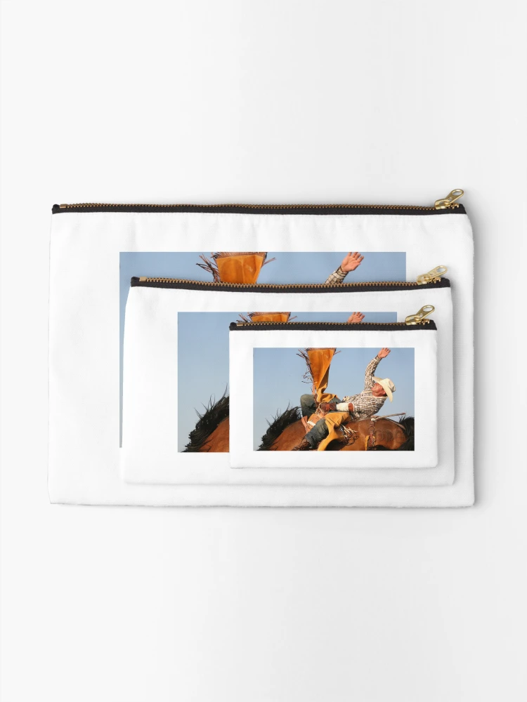 Thumbnail 2 of 4, Zipper Pouch, Rodeo Bareback Rider designed and sold by Rodeo-Photos.