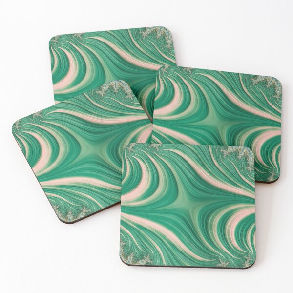Item preview, Green and white abstract pattern designed and sold by Manpreet Sokhi.
