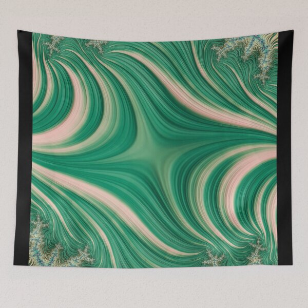 Item preview, Green and white abstract pattern designed and sold by Manpreet Sokhi.