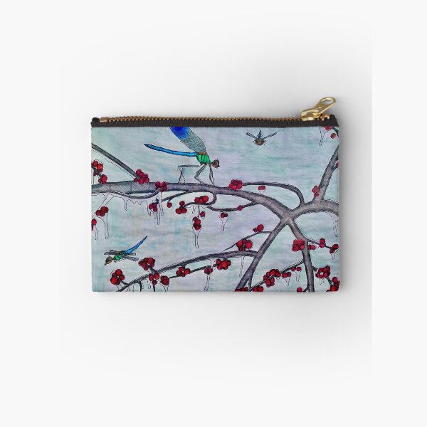 Item preview, Dragonflies on a Frozen Redberry Tree (Color) designed and sold by Marian Hayes.
