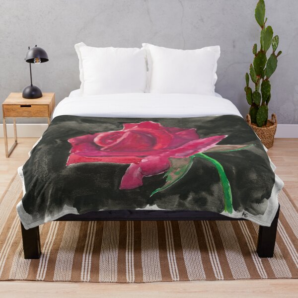 Aperçu de l'œuvre rose rouge créée et vendue par TwoFullMoonsArt.