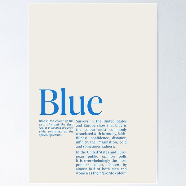 Artikel-Vorschau von Blaue Typografie-Definition, designt und verkauft von StudioSimply.