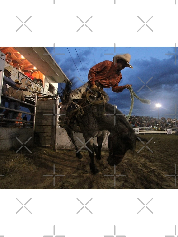 Thumbnail 3 of 3, Scarf, Bronc Rider Closeup designed and sold by Rodeo-Photos.