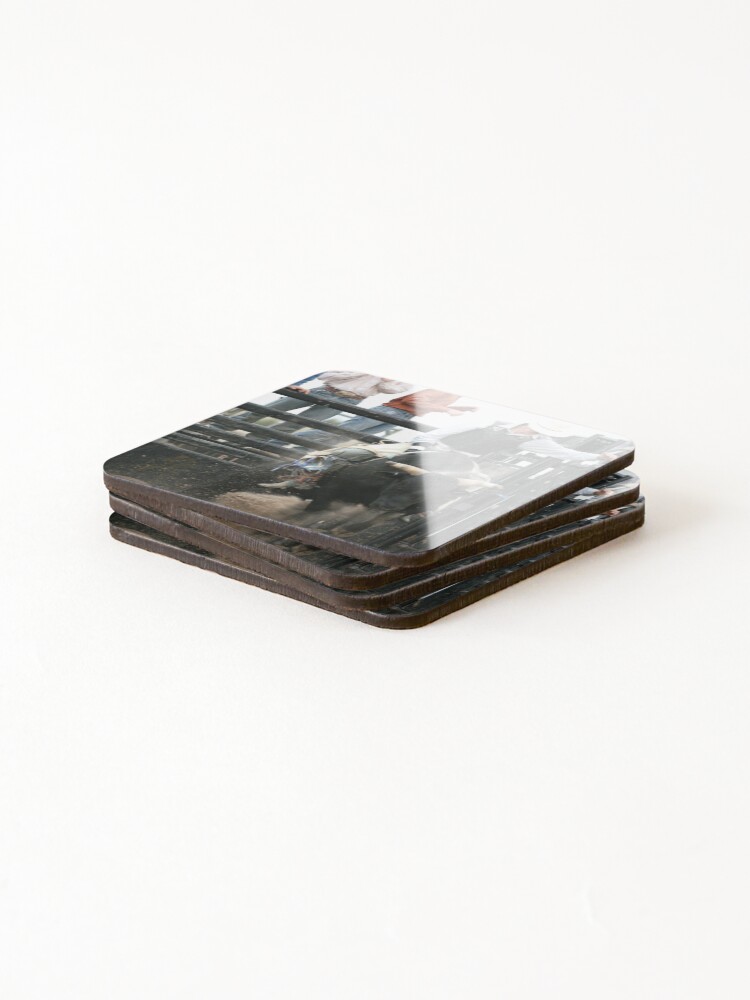 Thumbnail 4 of 5, Coasters (Set of 4), Bull Rider Breakout designed and sold by Rodeo-Photos.