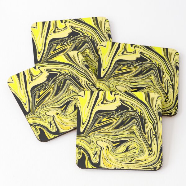 Item preview, Yellow & Black Pour Paint Design designed and sold by Jagged3068.