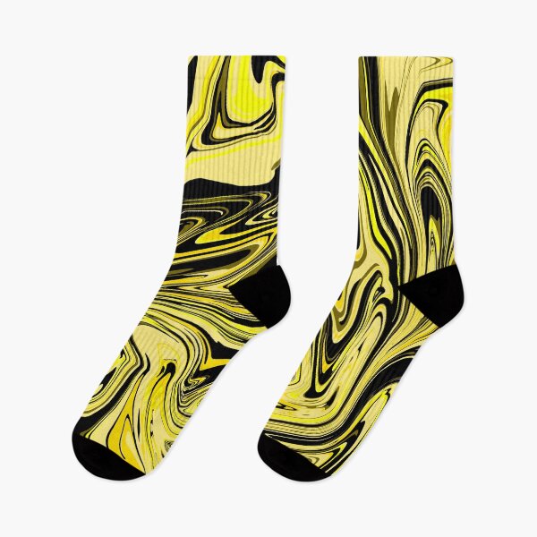 Item preview, Yellow & Black Pour Paint Design designed and sold by Jagged3068.