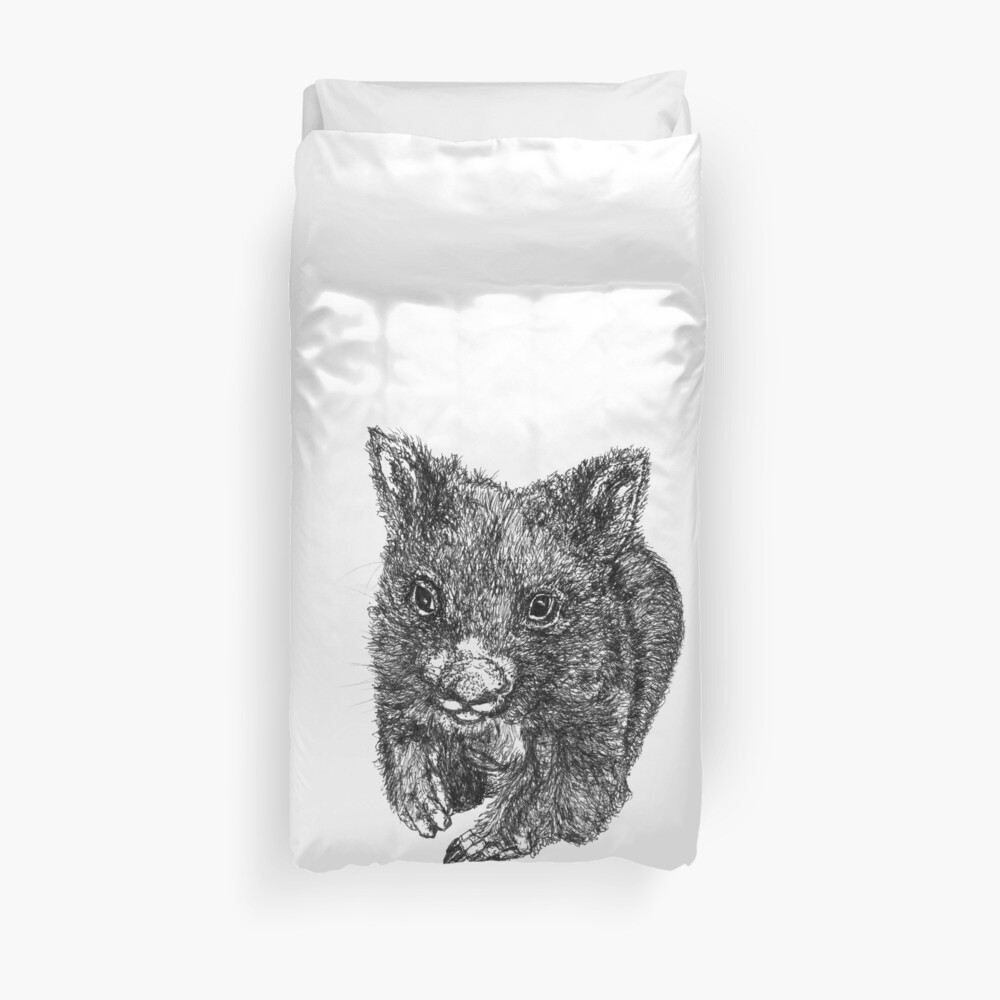 Bill the Baby Wombat Duvet Cover