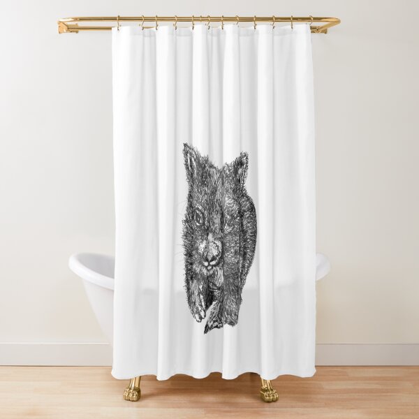 Bill the Baby Wombat Shower Curtain