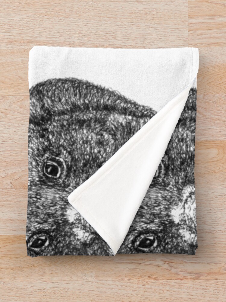 Alternate view of Bill the Baby Wombat Throw Blanket