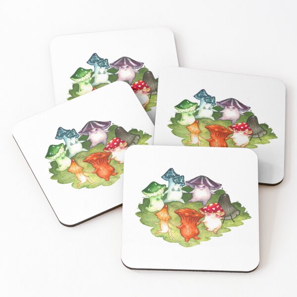 Item preview, Mushroom Dancing Fairies Illustration designed and sold by BonBoMochiBall.