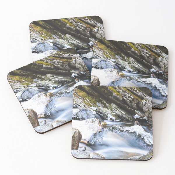 Item preview, Frozen waterfall in the White Mountains designed and sold by emmarsheehan.