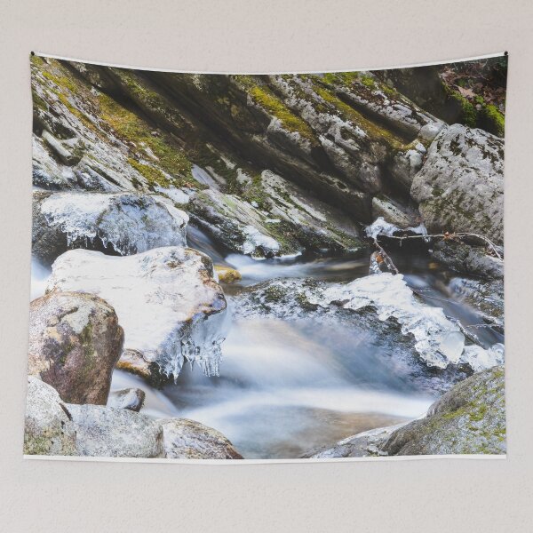 Item preview, Frozen waterfall in the White Mountains designed and sold by emmarsheehan.