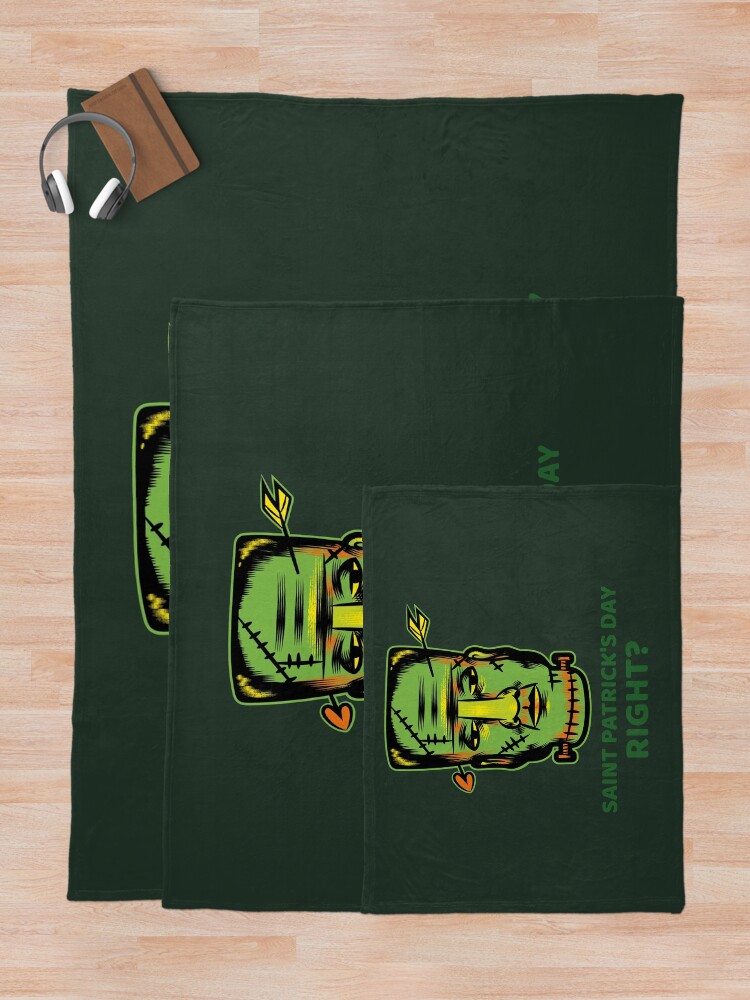 Thumbnail 5 of 6, Throw Blanket, SAINT PATRICK'S DAY RIGHT? designed and sold by AndPeace702.