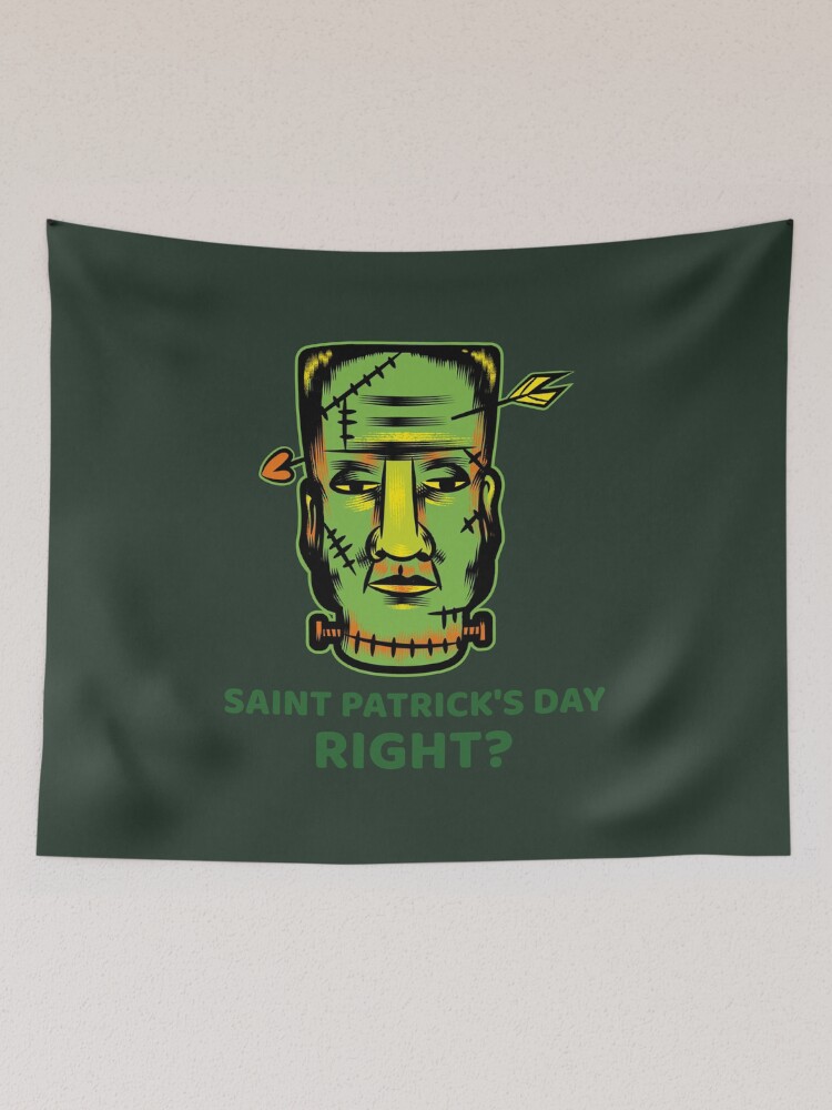Thumbnail 2 of 3, Tapestry, SAINT PATRICK'S DAY RIGHT? designed and sold by AndPeace702.