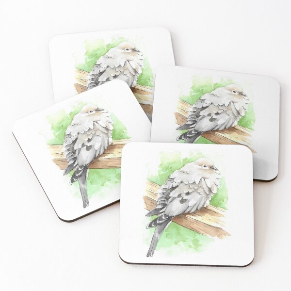 Item preview, Watercolor Mourning Dove Bird designed and sold by BlackGoatPrints.