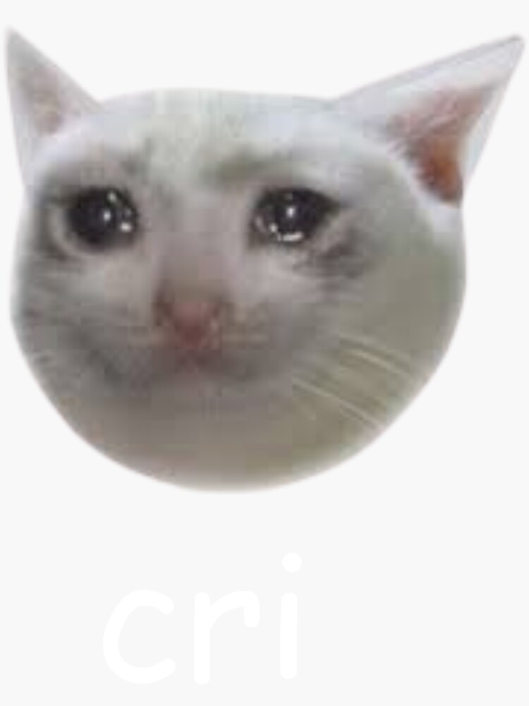 "Emoji Words "cri"" Sticker for Sale by Fishkleos Redbubble