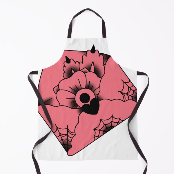 Item preview, pink goth flower letter designed and sold by despresso.