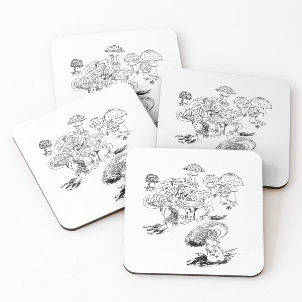 Item preview, Mushroom Flatline Illustrations 2 designed and sold by BonBoMochiBall.