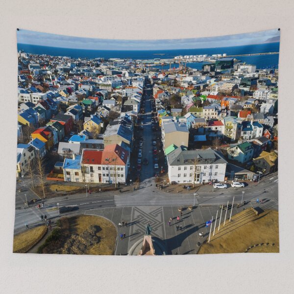 Item preview, Colorful Rekjavik houses designed and sold by emmarsheehan.