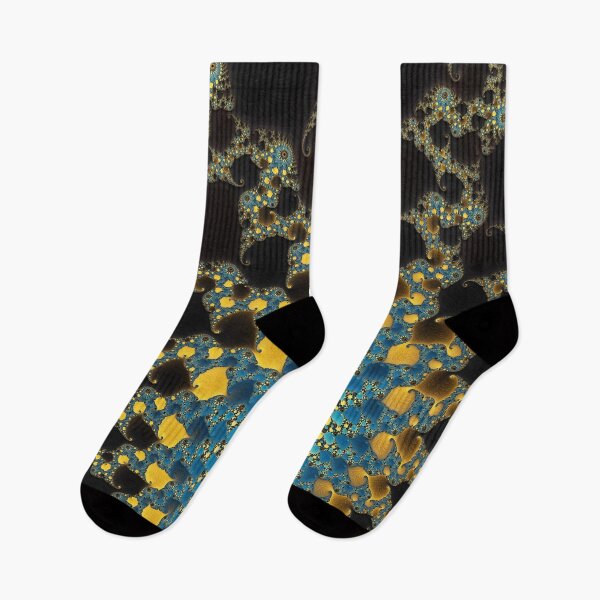 Item preview, Yellow and Blue Abstract Fractal Web designed and sold by Manpreet Sokhi.