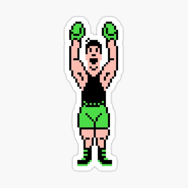 Item preview, Little Mac NES Punch Out Pixel Art designed and sold by AustraliaAbove.